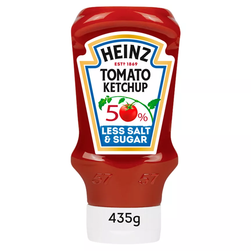 Heinz Tomato Ketchup 50% Less Sugar & Salt