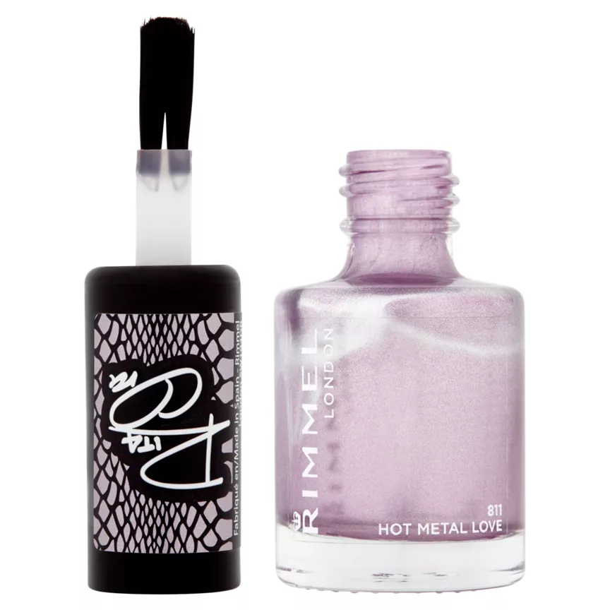 Rimmel London 60 Seconds Super Shine by Rita Ora 811 Hot Metal Love 8ml
