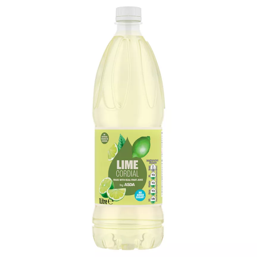 ASDA No Added Sugar Lime Cordial