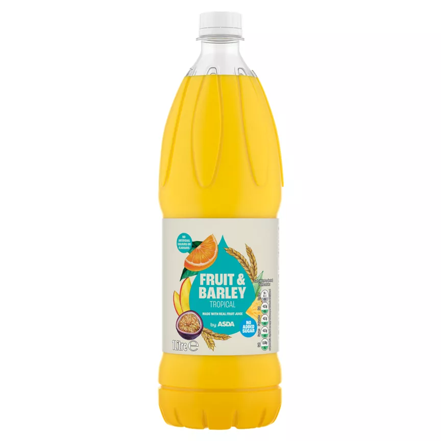 ASDA No Added Sugar Tropical Fruit & Barley Squash