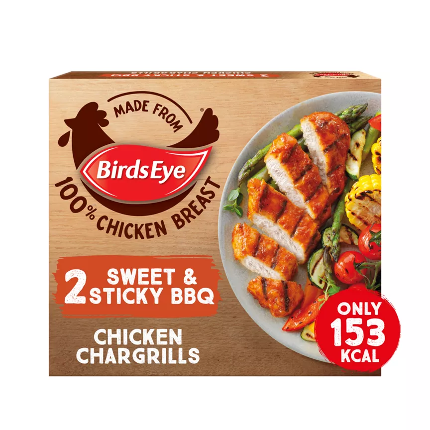 Birds Eye 2 Sweet & Sticky BBQ Chicken Chargrills 174g