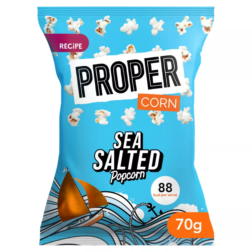 Propercorn Lightly Sea Salted Popcorn Sharing Bag - Image 1