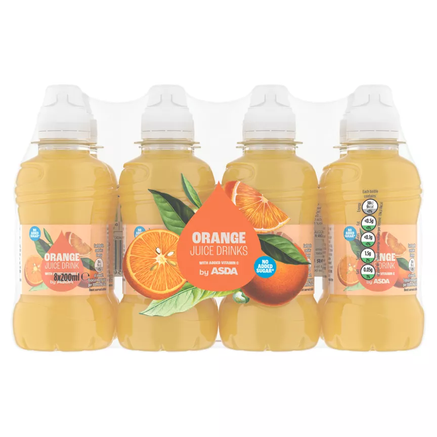 ASDA Orange Juice Drinks 8 x 200ml
