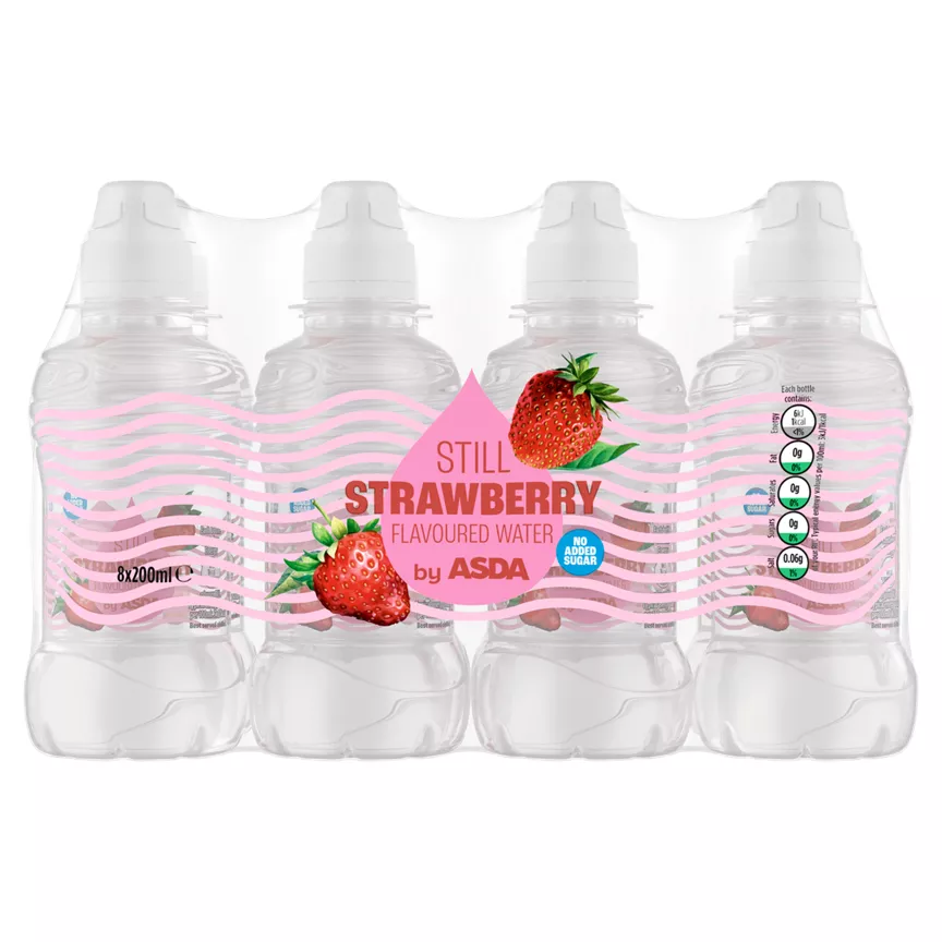 ASDA Strawberry Flavoured Kids Still Water Bottles