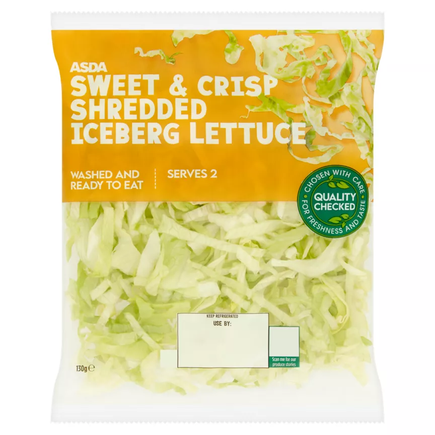 ASDA Shredded Iceberg Lettuce 130g