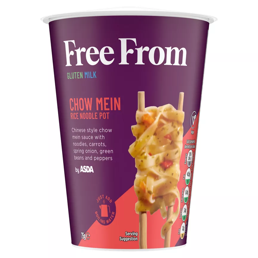 Free From by Asda Chow Mein Rice Noodle Pot