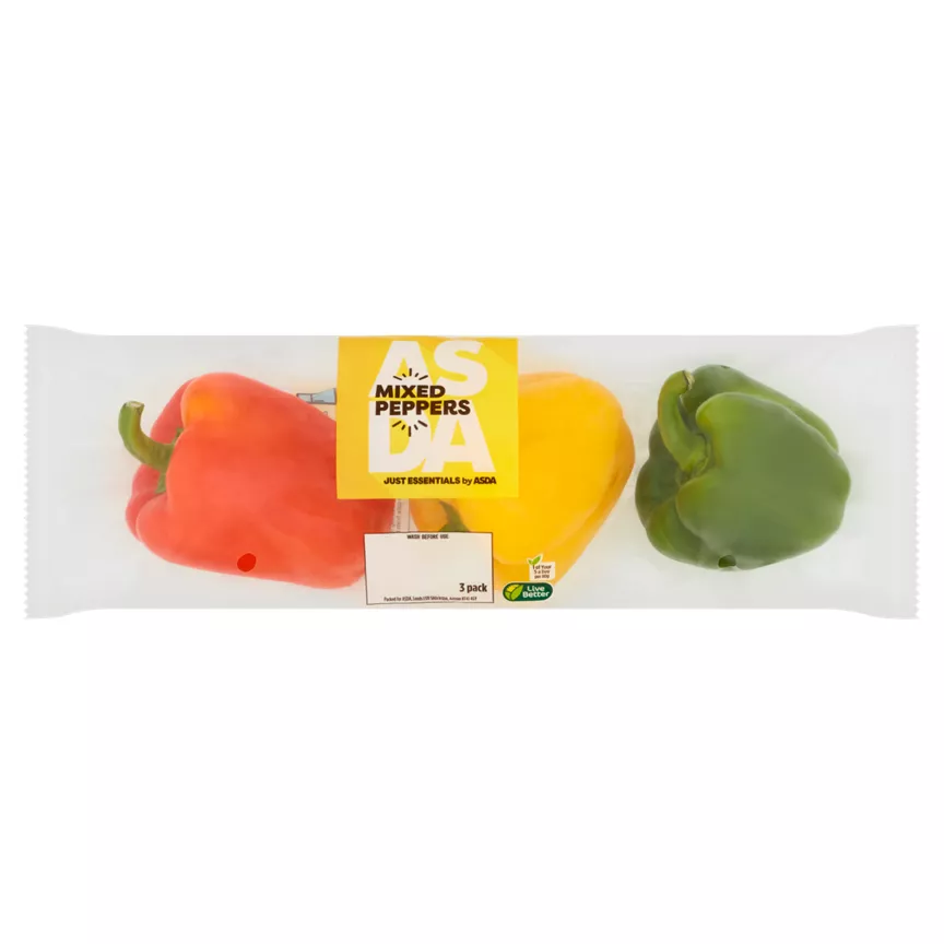 JUST ESSENTIALS by ASDA Mixed Peppers (Colour may vary)
