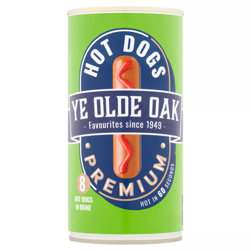 Ye Olde Oak Premium Hot Dogs in Brine