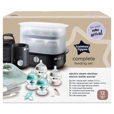 Complete Feeding Set: Bottle, Steriliser, Bottle Warmer in Black thumbnail 2