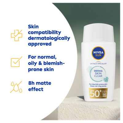 Sun UV Face Specialist Derma Skin Clear SPF 50+ 40ml thumbnail 3