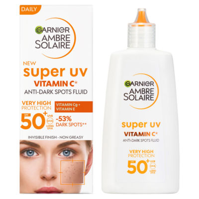 Ambre Solaire Super UV SPF50+ Vitamin Cg Sun Protection Face Fluid 40ml