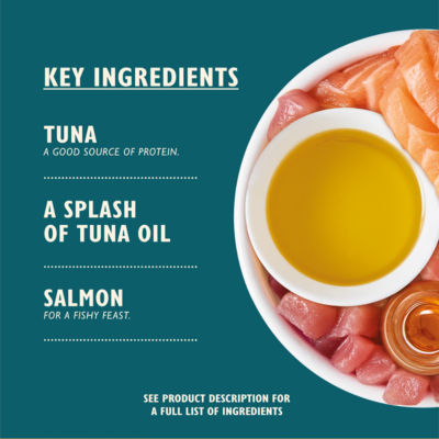 Shredded Fillets Tuna with Salmon Adult Wet Cat Food 70g thumbnail 3