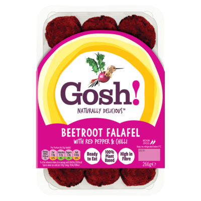 Beetroot Falafel with Red Pepper, Chilli & Mint 266g thumbnail 2