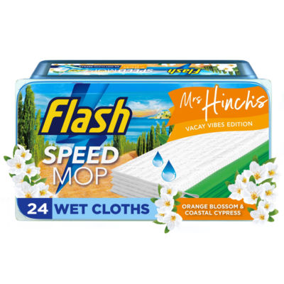 Speedmop Wet Floor Cleaning Wipes, Mrs Hinch's Vacay Vibes, 24 Cloths thumbnail 2