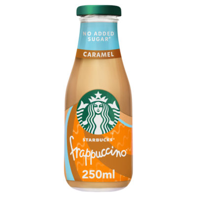 Frappuccino Caramel Flavoured Milk Iced Coffee No Added Sugar* 250ml