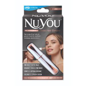 NuYou Facial Hair Remover (Rechargeable) - Fast, easy, pain-free removal of unwanted facial hair