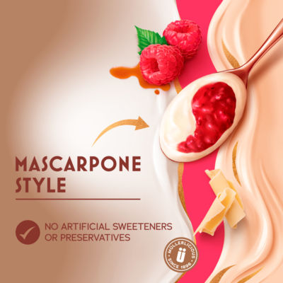 Mascarpone White Chocolate & Raspberry Amaretto Yogurt 4 x 110g thumbnail 3