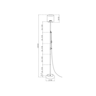 Black Rattan Floor Lamp thumbnail 4