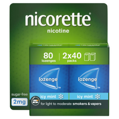 Cools 2mg Lozenge, 80 Lozenges (2 x 40), Quit Smoking Aid.