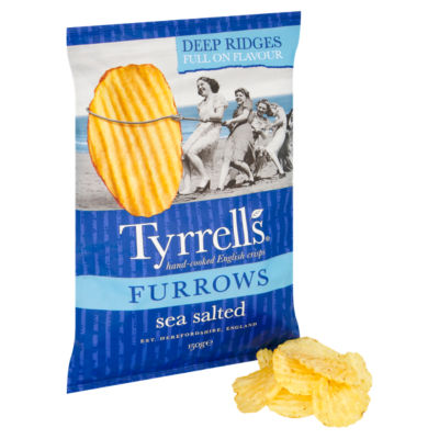 Furrows Sea Salted Sharing Crisps 150g thumbnail 3