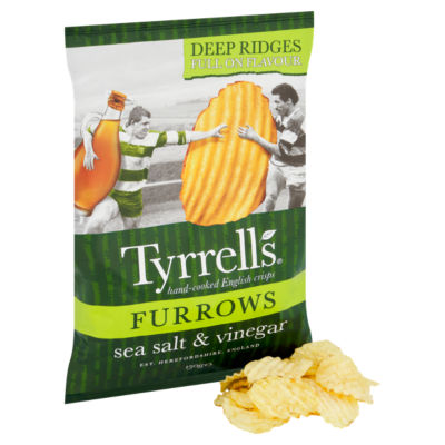 Tyrrells Furrows Sea Salt & Vinegar Sharing Crisps 150g thumbnail 3