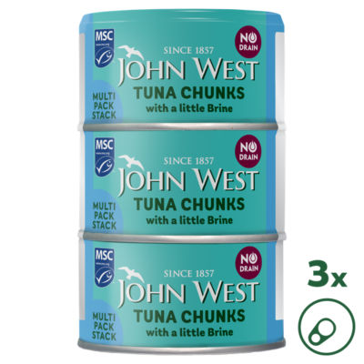 John West No Drain MSC Tuna Chunks in Brine
