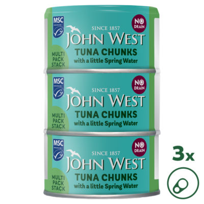 John West No Drain MSC Tuna Chunks in Spring Water