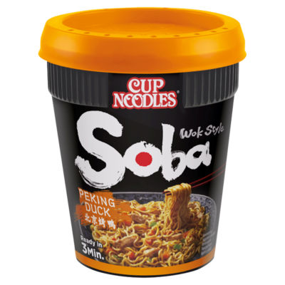Nissin Soba Peking Duck Instant Wok Style Noodles Pot 87g thumbnail 2