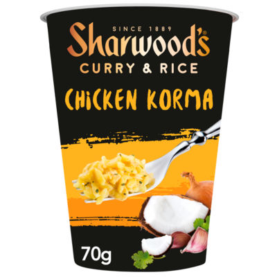 Sharwood’s Curry & Rice Chicken Korma Instant Pot 70g thumbnail 2