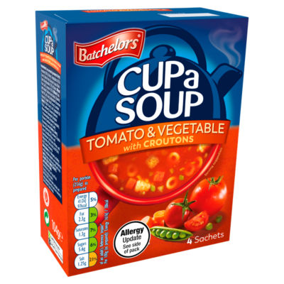 Cup a Soup Tomato & Vegetable with Croutons 4 Instant Soup Sachets 104g thumbnail 4