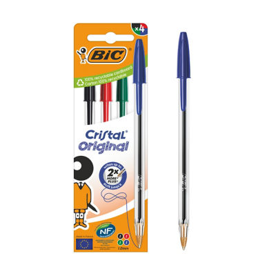 Cristal Original Ball Pens x4