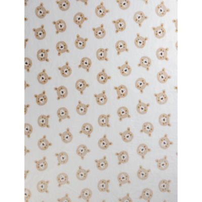 Natural Bear Print Fleece Blanket thumbnail 4