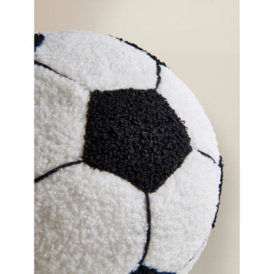 White & Black Football Shaped Cushion thumbnail 3