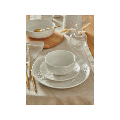 White Snowflake Dinner Set - 12 Piece thumbnail 2