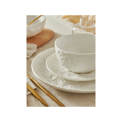 White Snowflake Dinner Set - 12 Piece thumbnail 3