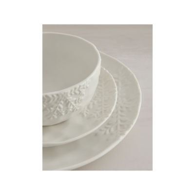 White Snowflake Dinner Set - 12 Piece thumbnail 5