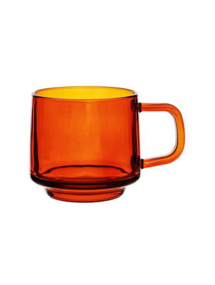 Amber Glass Stacking Mug thumbnail 2
