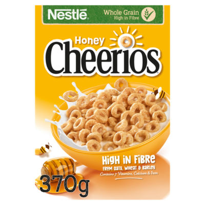 Nestlé  Honey Multigrain Hoop Breakfast Cereal 370g thumbnail 2
