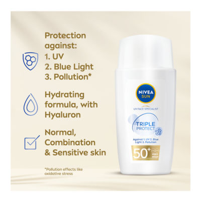 UV Face Specialist Triple Protect Fluid SPF 50+ 40ml thumbnail 3