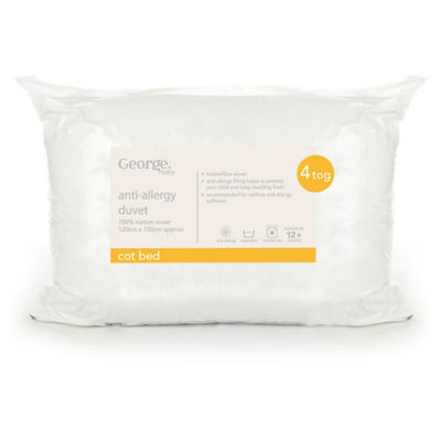 Anti Allergy 4 Tog Filled Duvet - Cotbed thumbnail 2