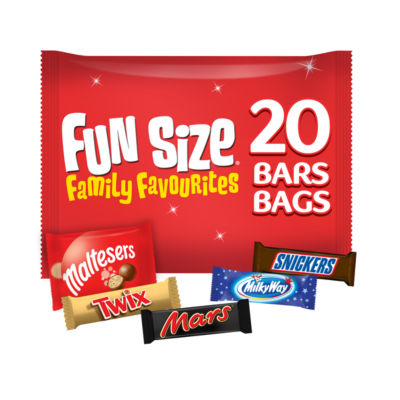 Mars, Snickers, Twix, Maltesers & Milky Way Funsize Milk Chocolate Bars 20 packs thumbnail 2
