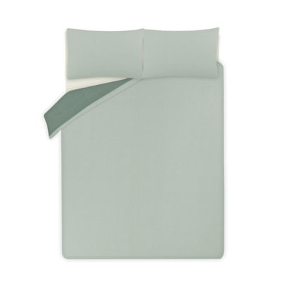 Reversible Textured Double Duvet Set thumbnail 7