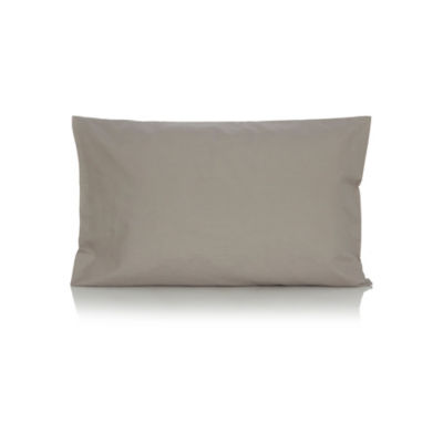 Grey Plain Pillowcase Pair thumbnail 2