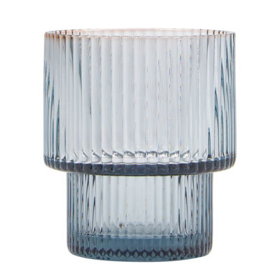 Blue Stacking Rib Mixer Glass thumbnail 2