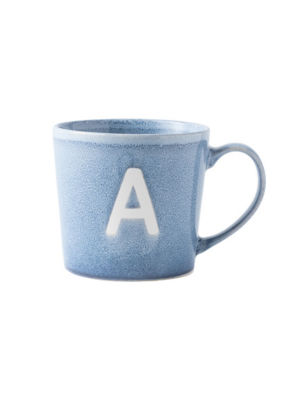 Alphabet Reactive Stoneware Mug - A thumbnail 2