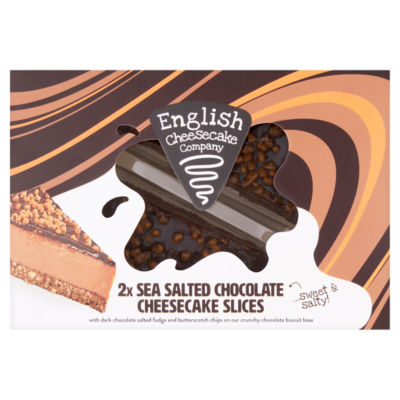 2 Sea Salted Chocolate Cheesecake Slices 214g thumbnail 2