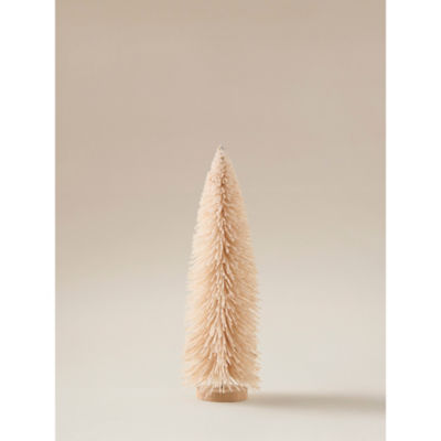 Cream Brush Christmas Tree