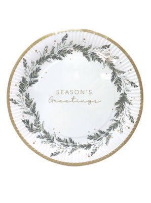 Winter Foliage Paper Plates thumbnail 2