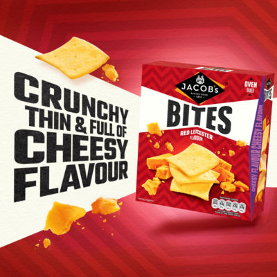 Bites Red Leicester Crackers 125g thumbnail 4