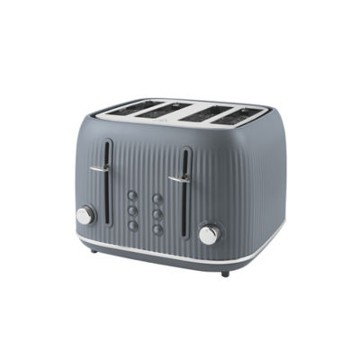 George Home Grey Textured 4-Slice Toaster